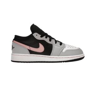 NIKE Air Jordan 1 Low 'Black Grey Pink' Sneakers Size 7Y/W8.5
